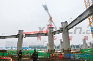 整个建筑开始地面以上建设
